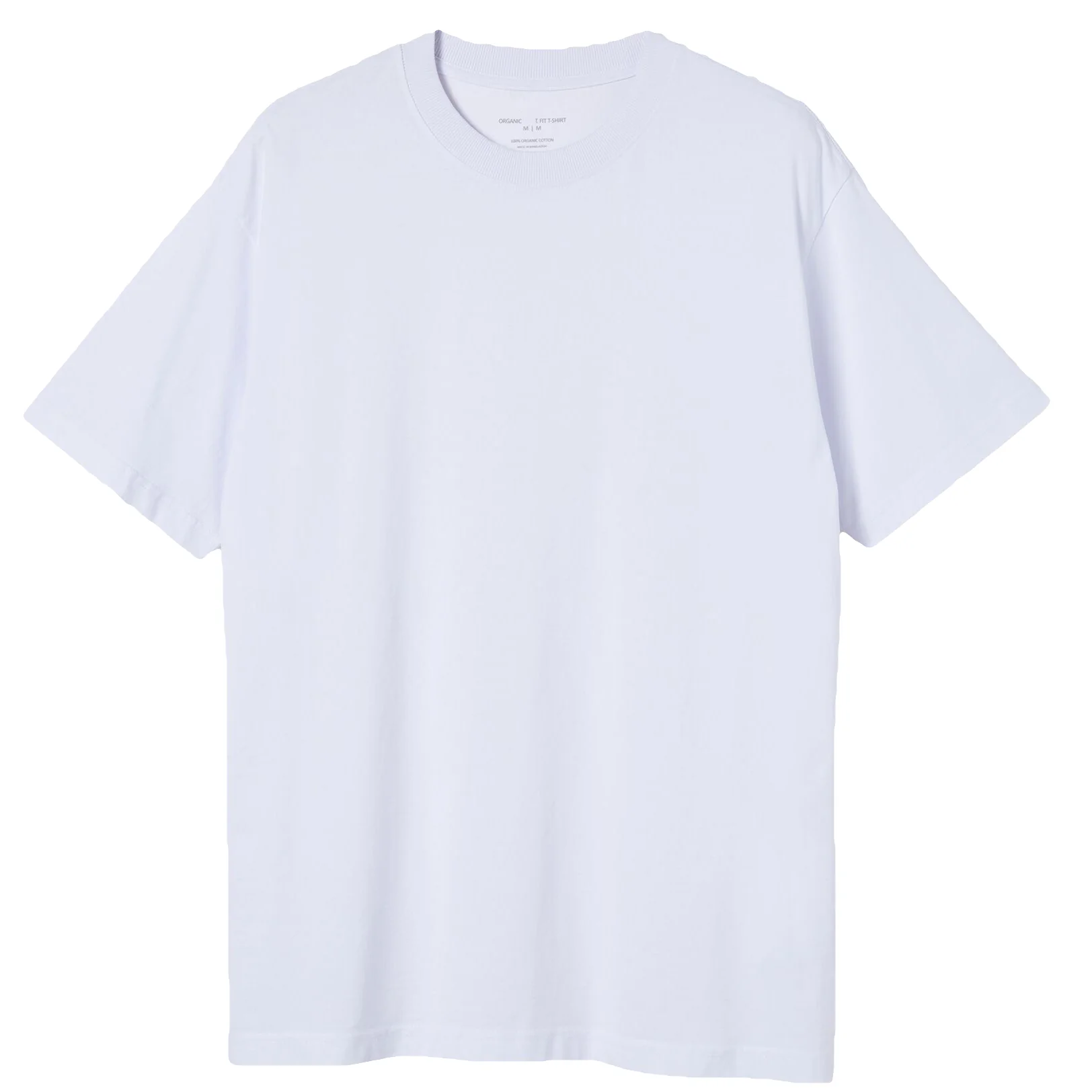 T-Shirt Unisex Men's Basic Plain Blank Crew Tee Tops Shirts - White